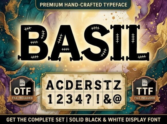Basil: A Decorative Font for Impactful Visuals
