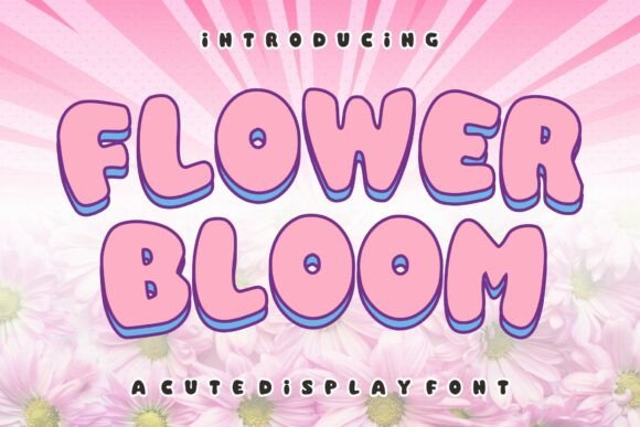 Flower Bloom: A Playful Font for Vibrant Designs