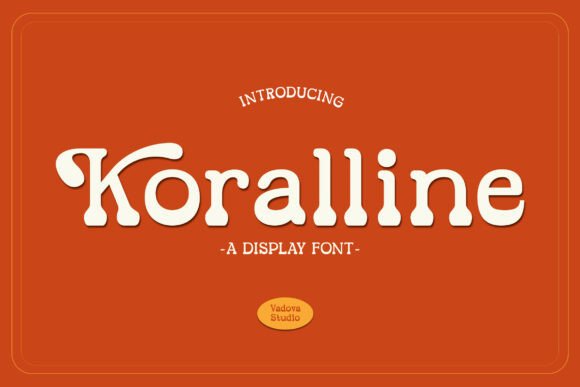 Koralline: The Playful Display Font for Modern Design