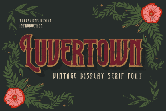 Luvertown: Elevate Your Designs with This Elegant Display Font