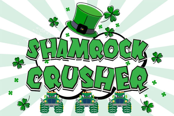 Shamrock Crusher: The Bold Display Font for Impactful Design