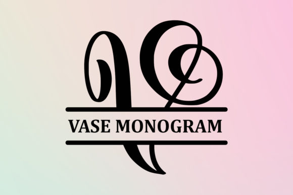 Vase Monogram: A Distinct Display Font for Crafters